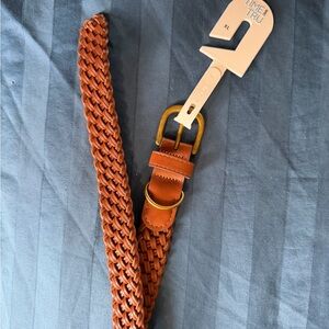 Time and Tru Women's Tan Braided Belt